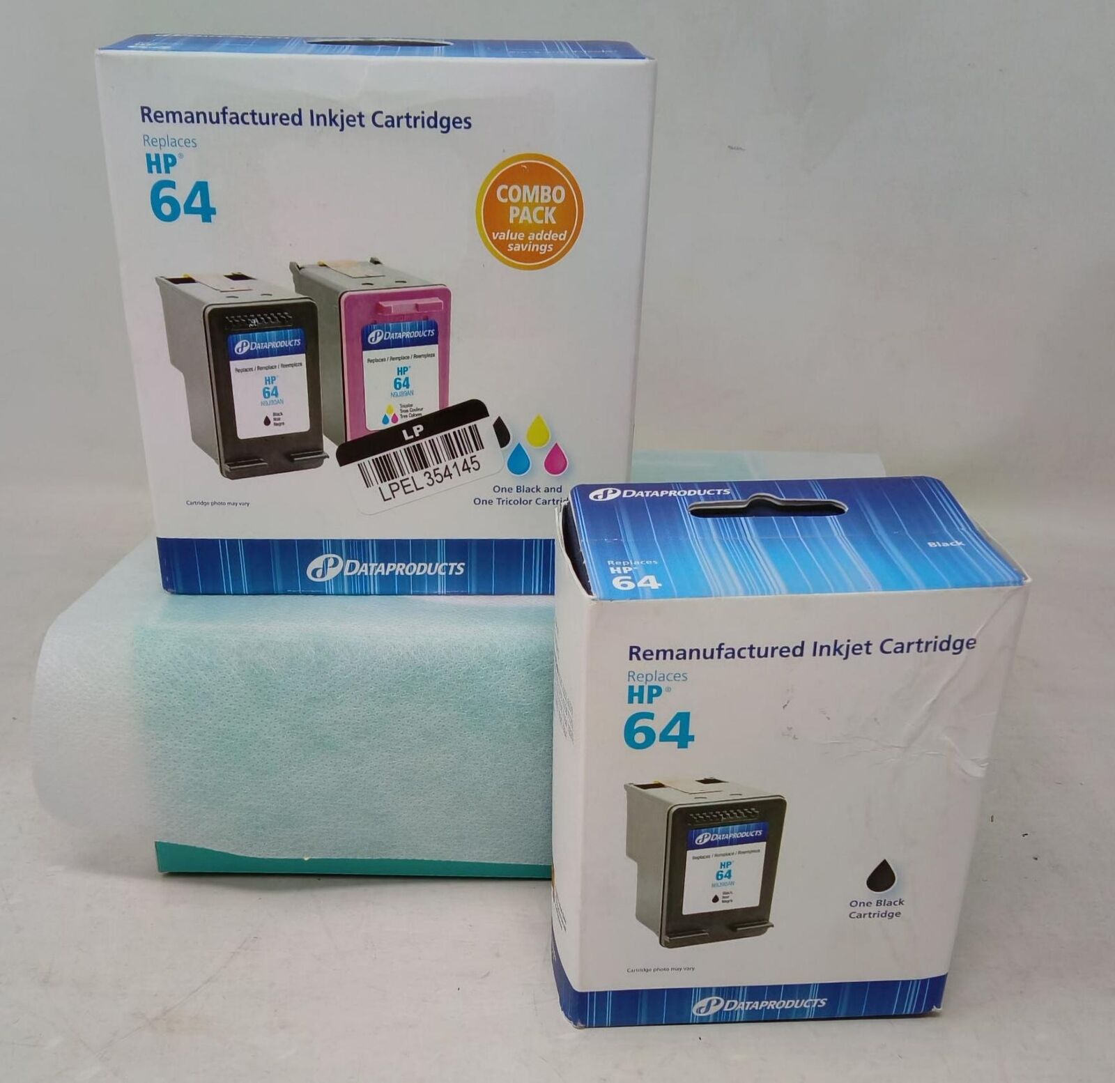 Dataproducts Reman Inkjet Cartridges for HP 64 - Black + Color - 3 Pack