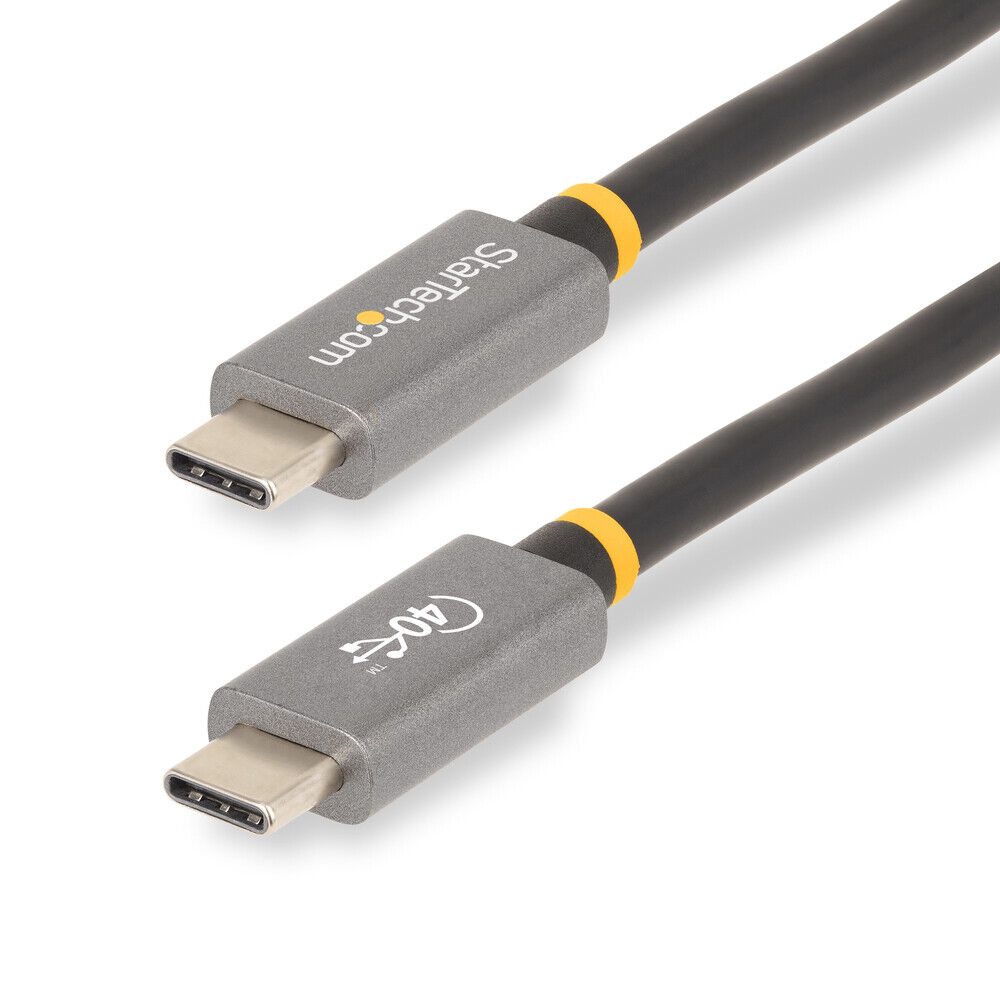 Startech.com CC1M-40G USB Cable 3ft USB4 Cable USB-IF Certified Thunderbolt 4/3