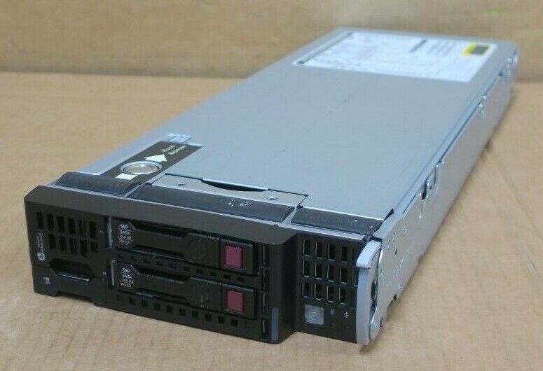 HP ProLiant BL460c G9 GEN9 2x 10C E5-2660V3 128GB Ram 2x 240GB SSD Blade Server