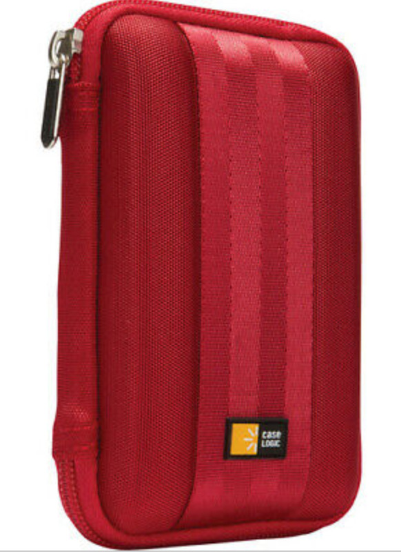 Case Logic QHDC-101 Portable Hard Drive Case (Red)