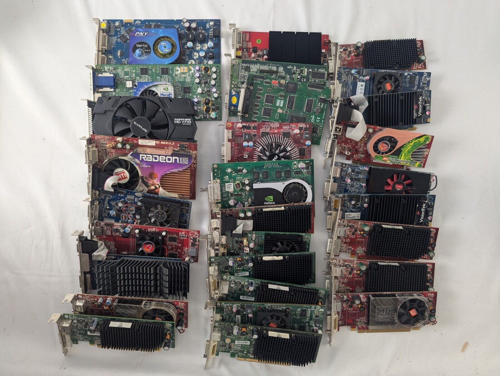 Lot Of 29 Untested Graphics Cards