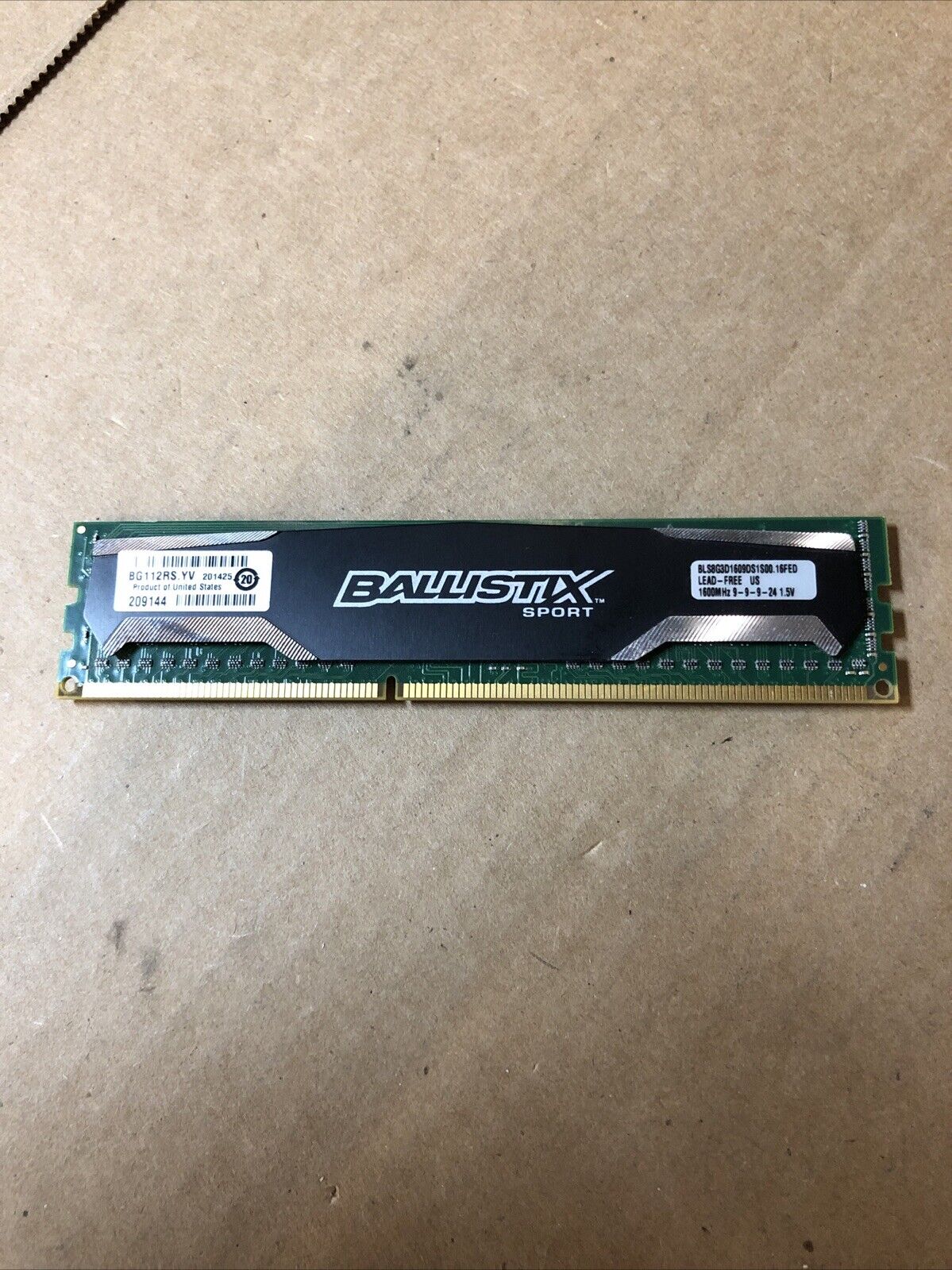 Crucial BALLISTIX 8GB DDR3 1600MHz Desktop RAM BLS8G3D1609DS1S00 DIMM Original