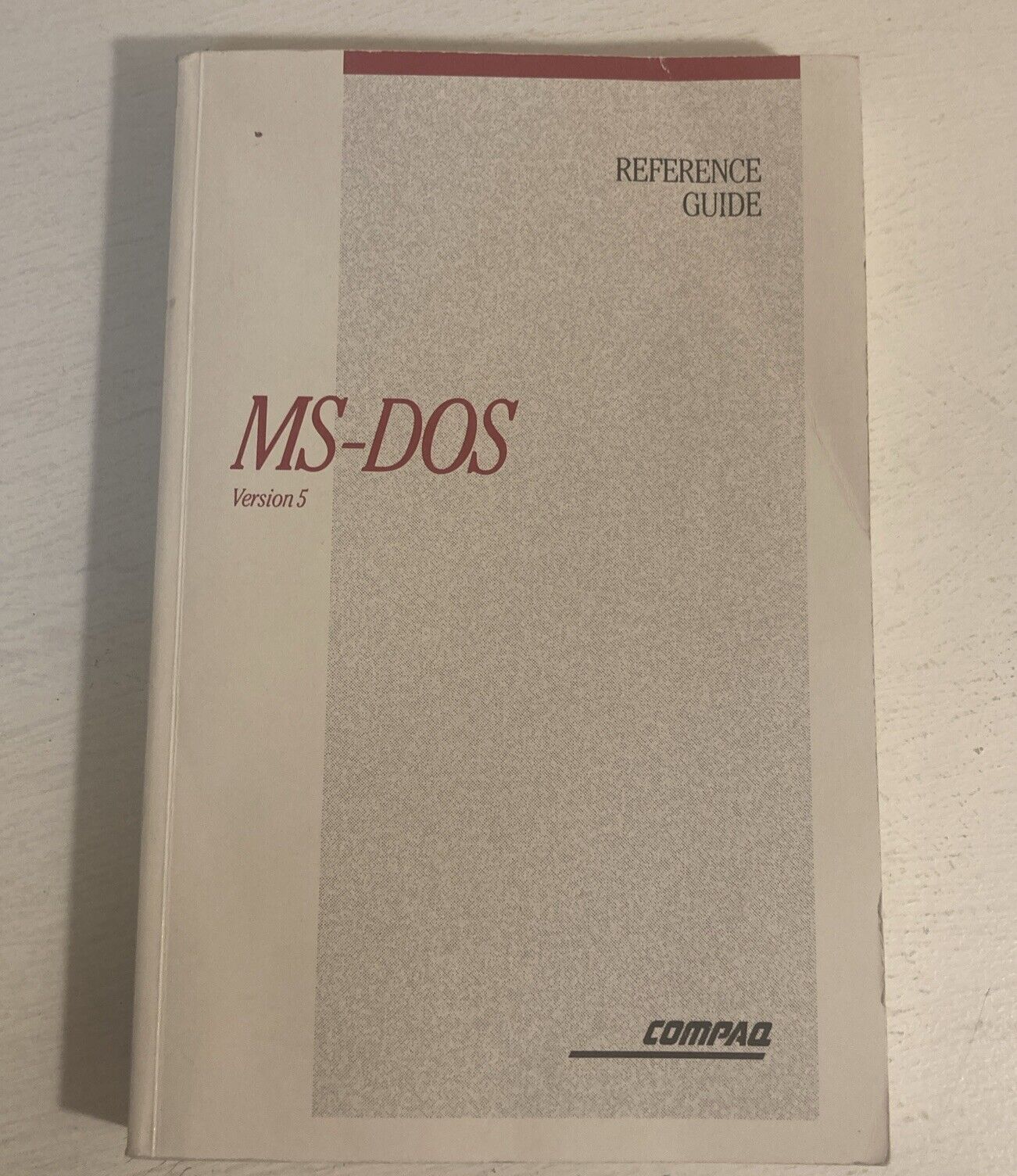 MS-Dos Version 5 Paperback Textbook Refrence Guide 1992 Compaq Industry