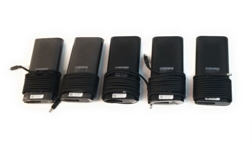 Lot of 5 OEM Dell 130W 19.5V 6.67A Slim AC Power Adapters XPS Inspiron Chargers