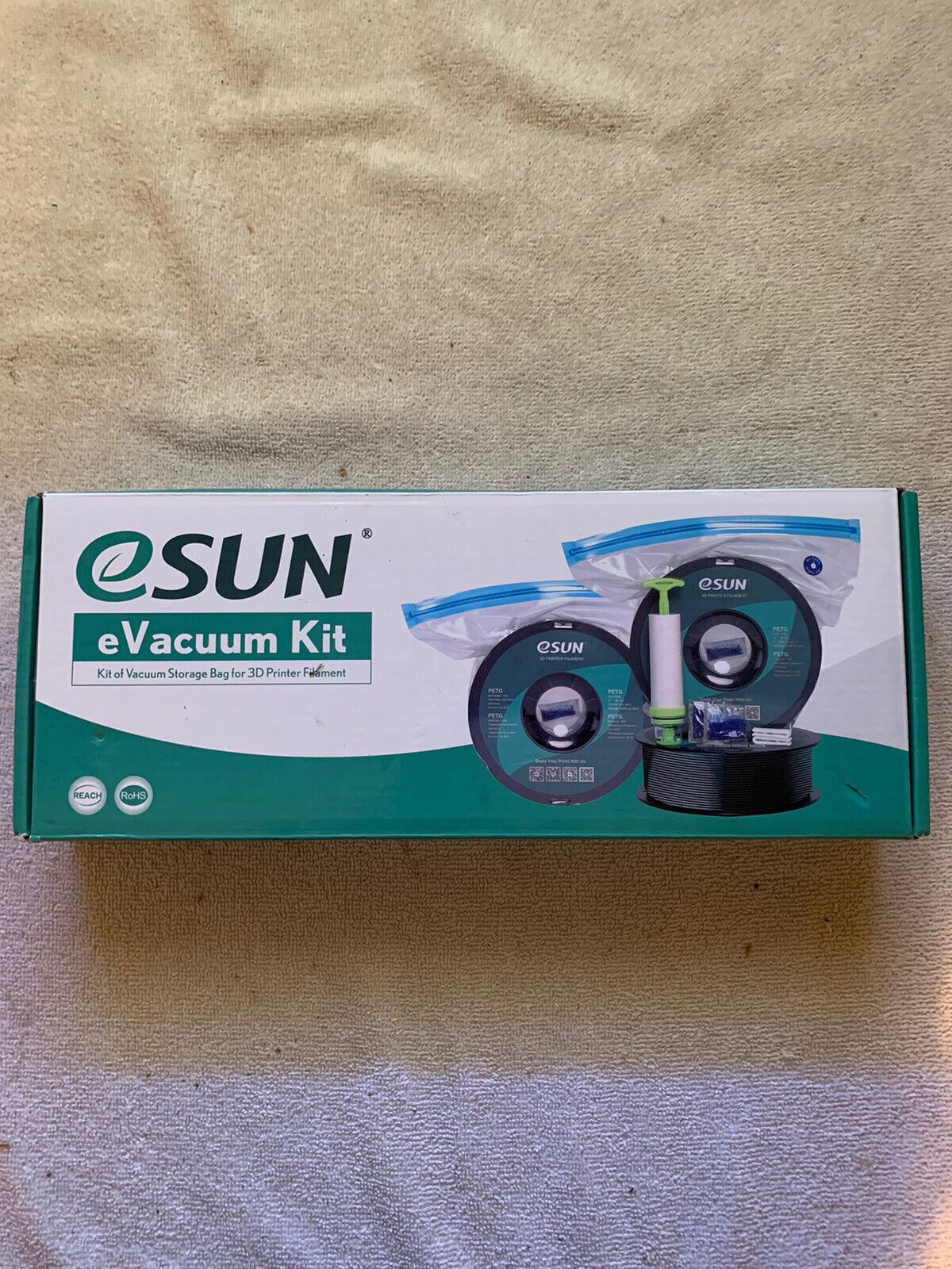 eSUN 3D Printing Filament Vacuum Storage Kit, Spool Storage Sealing Bags Dust Pr