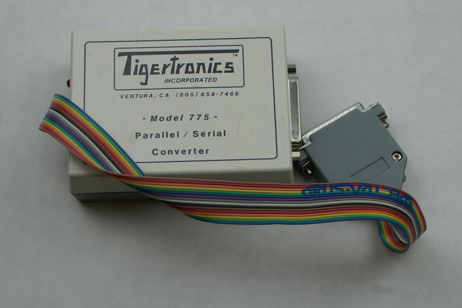 Vintage Tigertronics 775 Parallel Serial Converter Adapter for IBM PC Computer