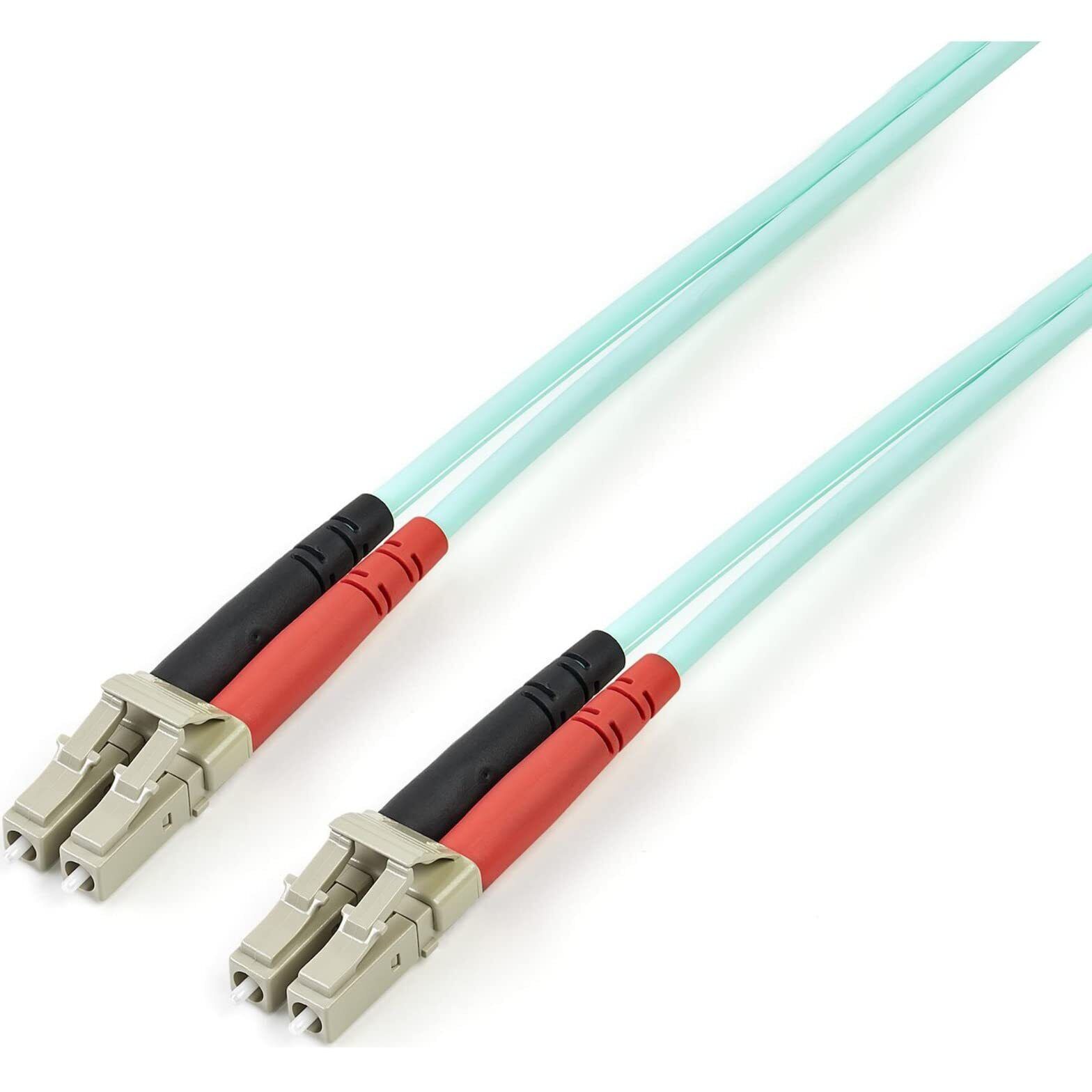 StarTech.com 3m (10ft) LC/UPC to LC/UPC OM3 Multimode Fiber Optic Cable, Full Du