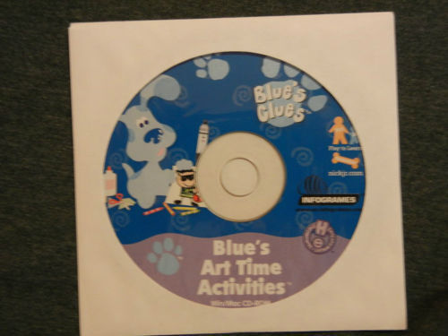 BLUES CLUES ART TIME ACTIVITIES NEW IN PAPER SLEEVE PC 95-98-ME-2000-XP CD 1999