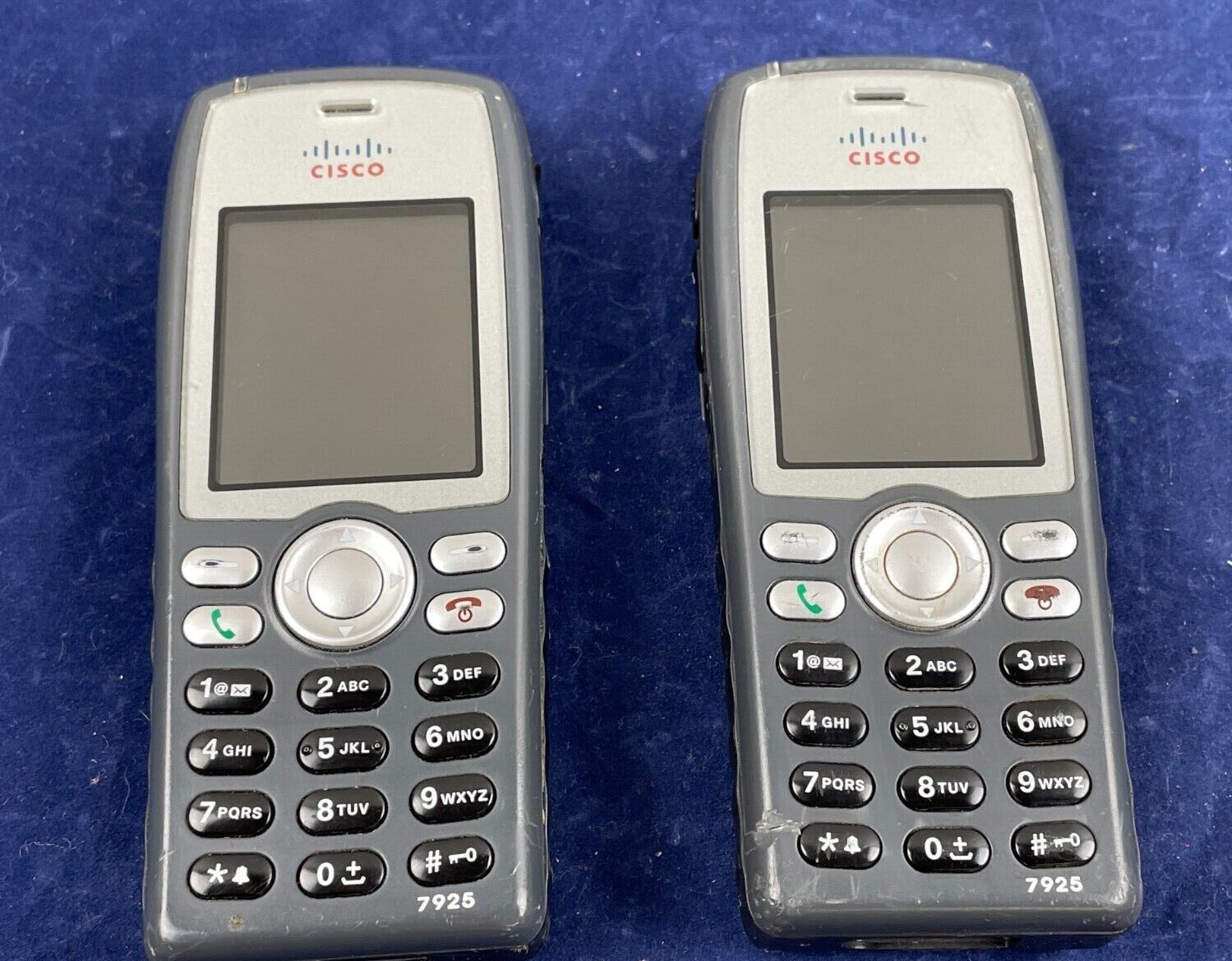 LOT of 2 Cisco 7925G CP-7925G-A-K9 Unified Wireless IP Phone No Battery