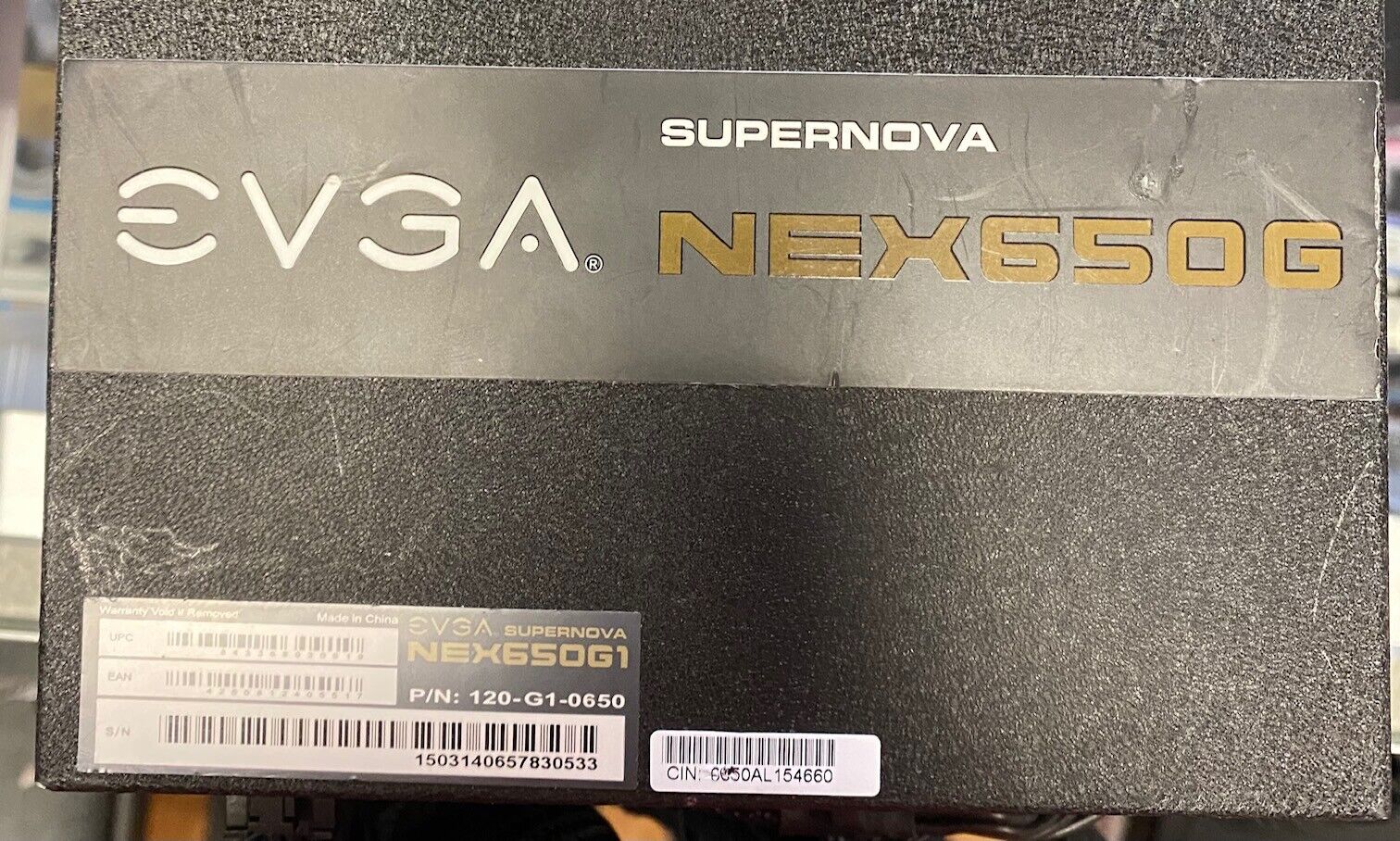 Evga SuperNova NEX650G 650W Modular ATX Desktop Power Supply 120-G1-0650
