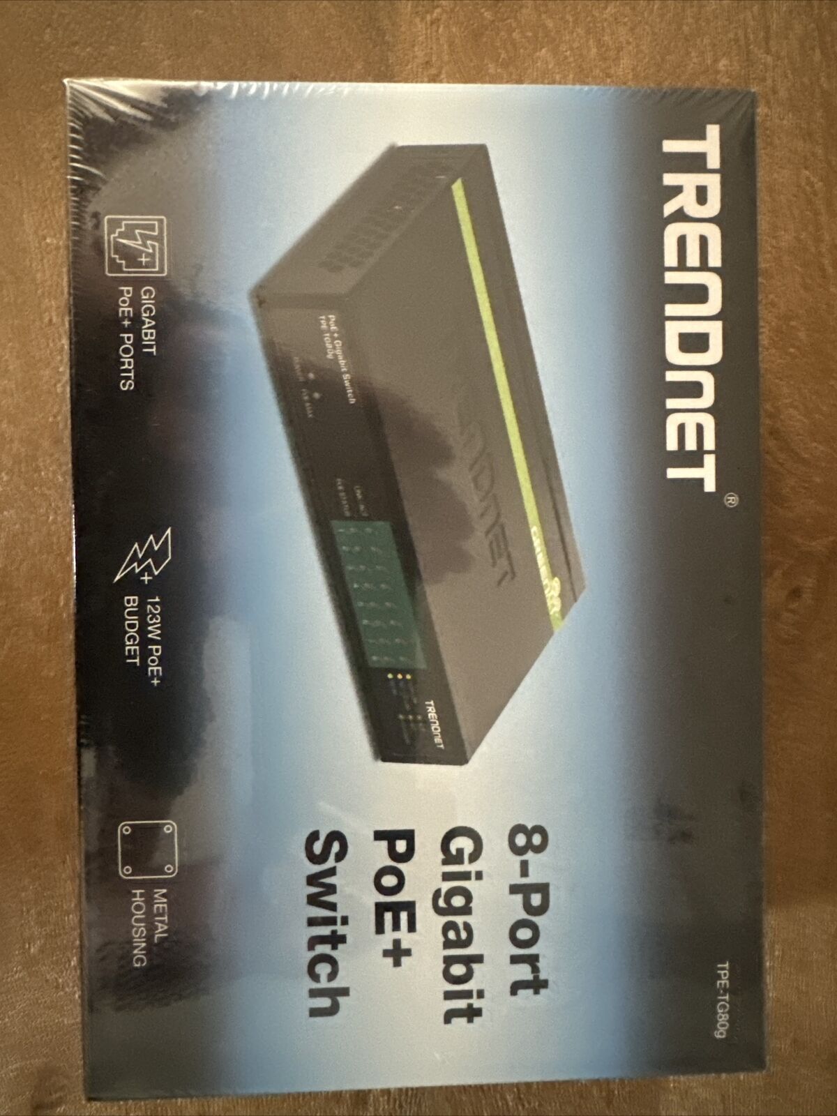 TRENDnet GREENnet (TPE-TG80G) 8-Ports Wall-mountable Switch PoE+