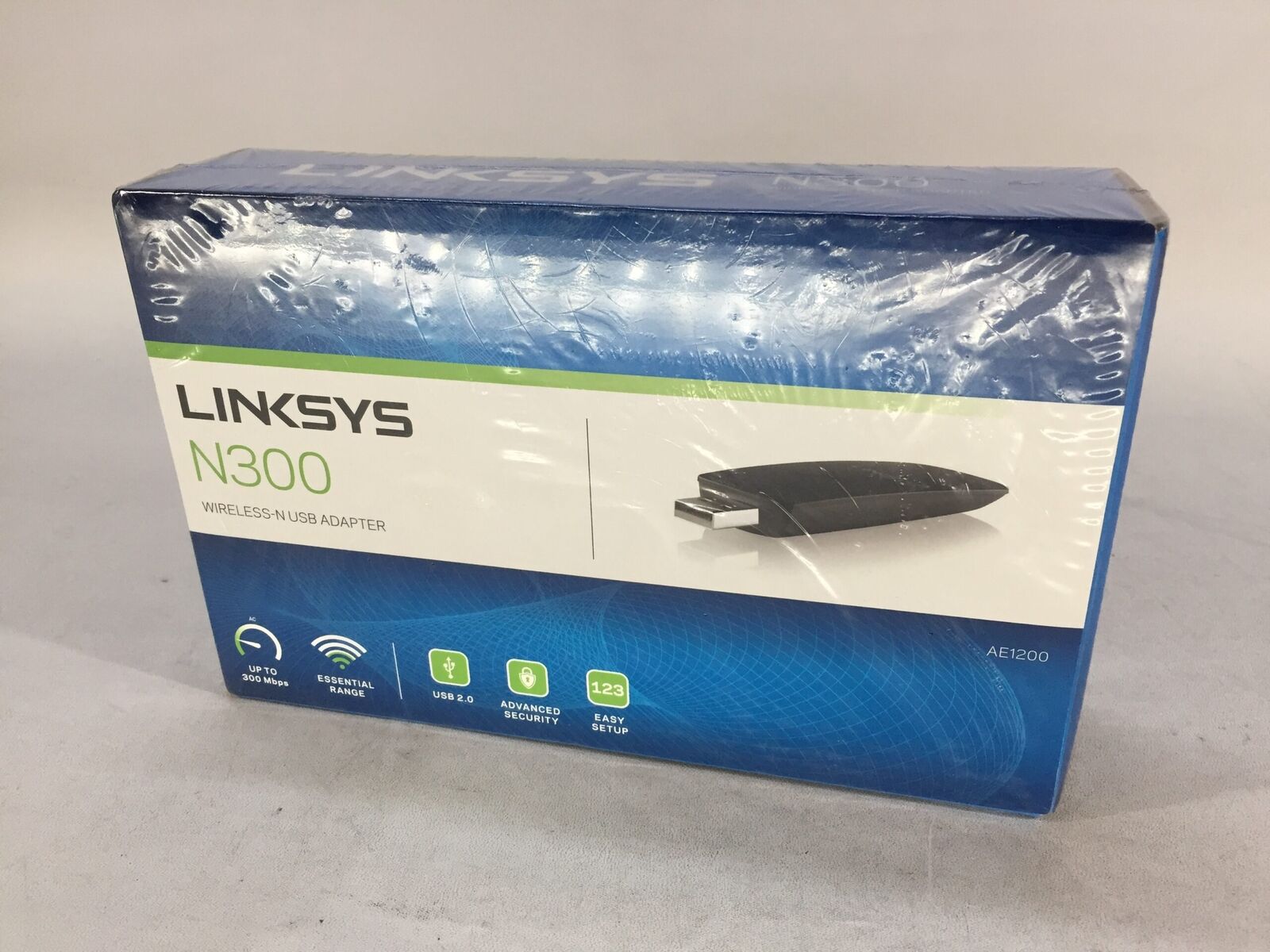 Linksys Wireless-N USB Adapter - Model: N300 - New
