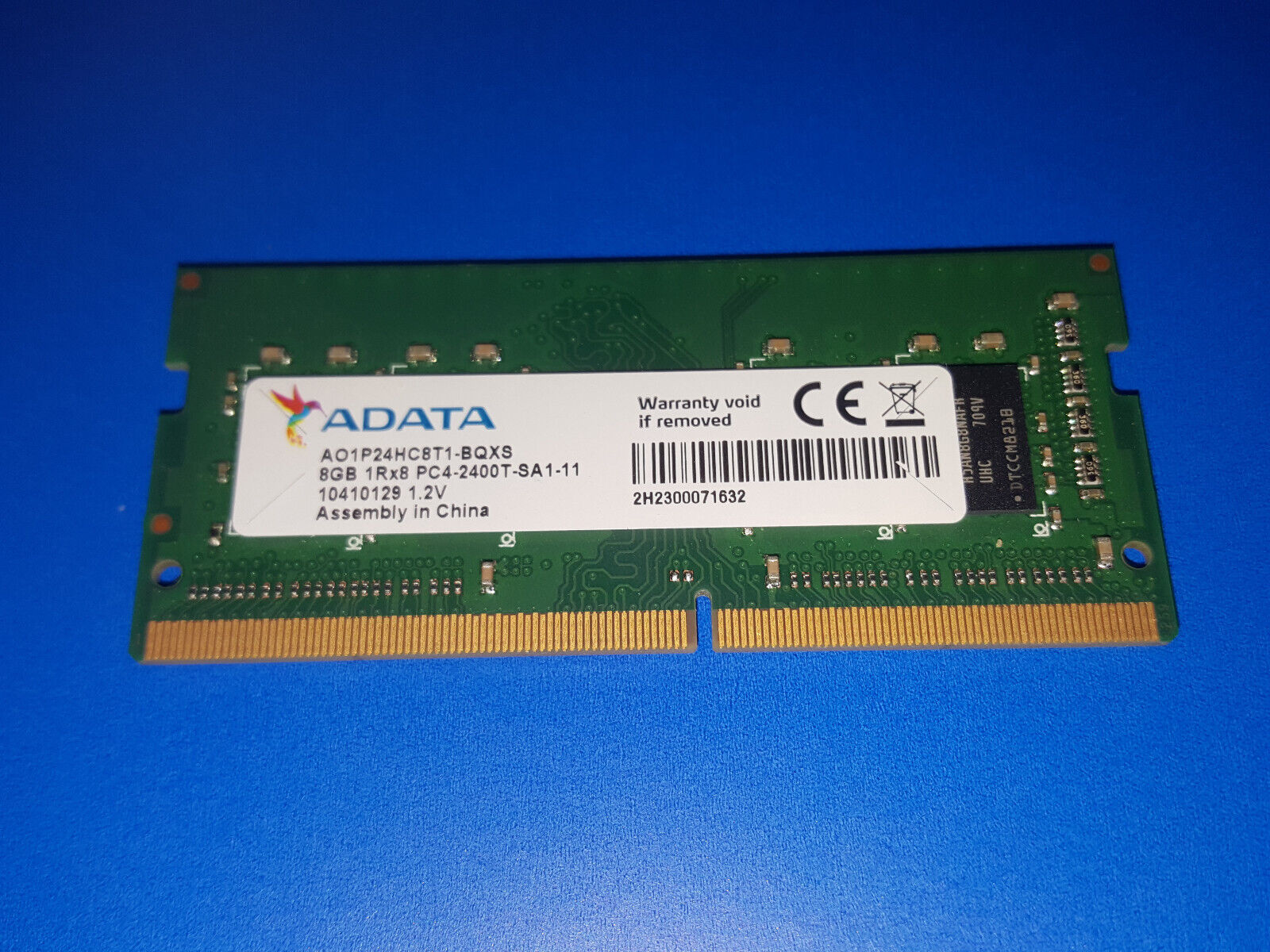 ADATA 8GB PC4-19200 DDR4-2400 Laptop Memory RAM AO1P24HC8T1-BQXS