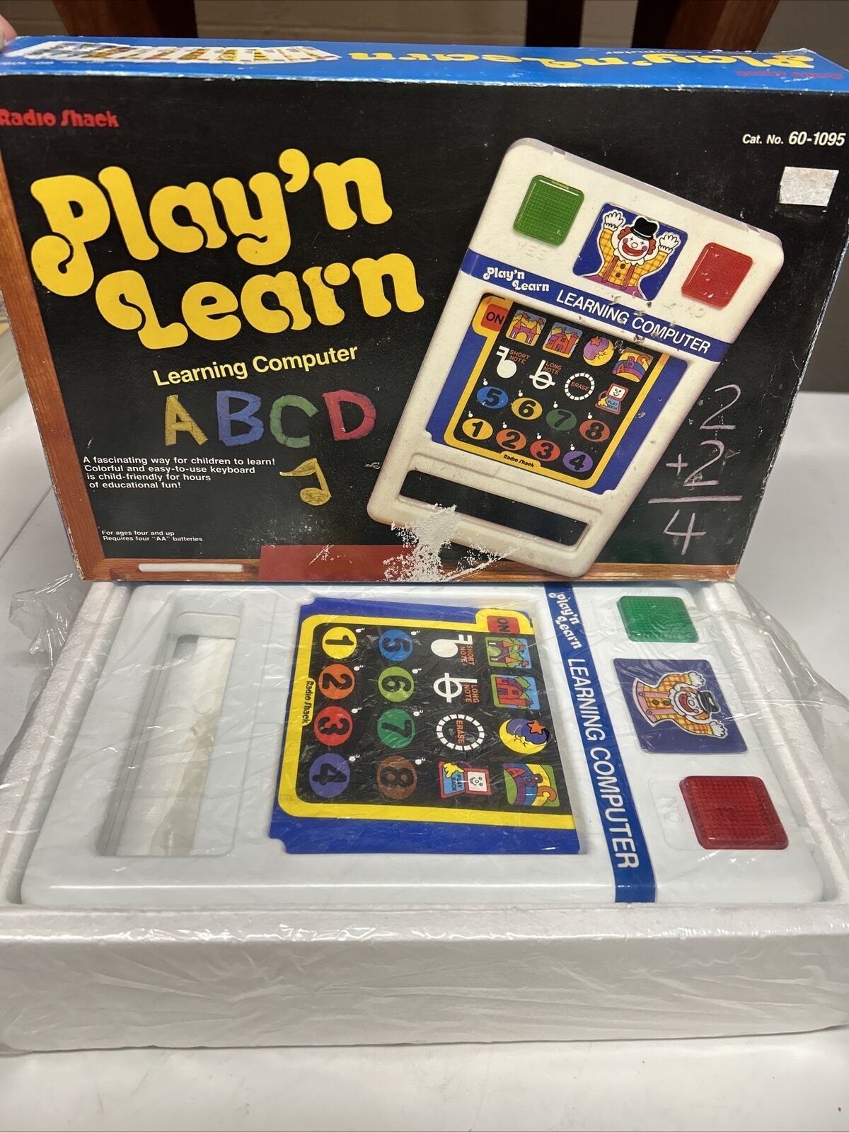 Radio Shack Play 'N Learn Learning Computer Children's Learning Toy Cat# 60-1095