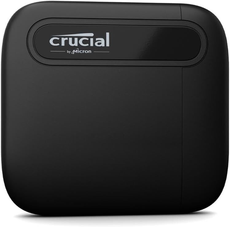 Crucial CT1000X6SSD9 X6 1TB Portable SSD Up to 800MB/s PC and Mac