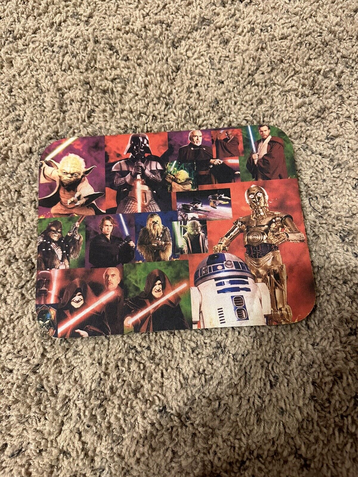 Retro Star Wars Mouse Pad Revenge Of The Sith. Very Clean With Fast Shipping