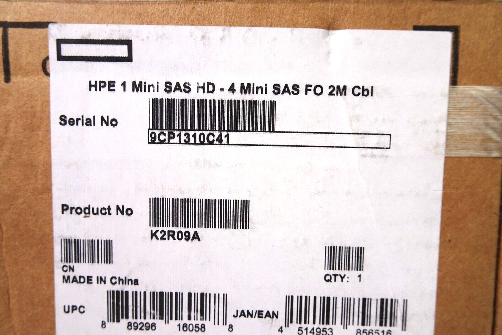 HPE MiniSAS interface cable - SAS external cable - 6.6 ft - K2R09A