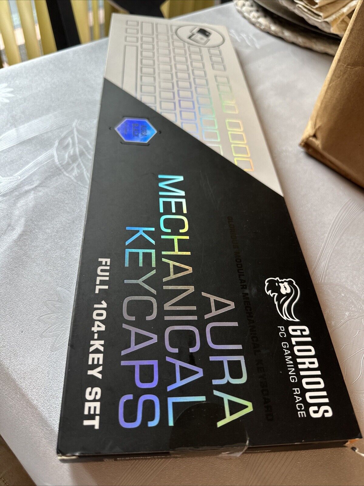 NEW Glorious Mechanical Keyboard Keycaps Aura Black  104-key PC Gaming Race