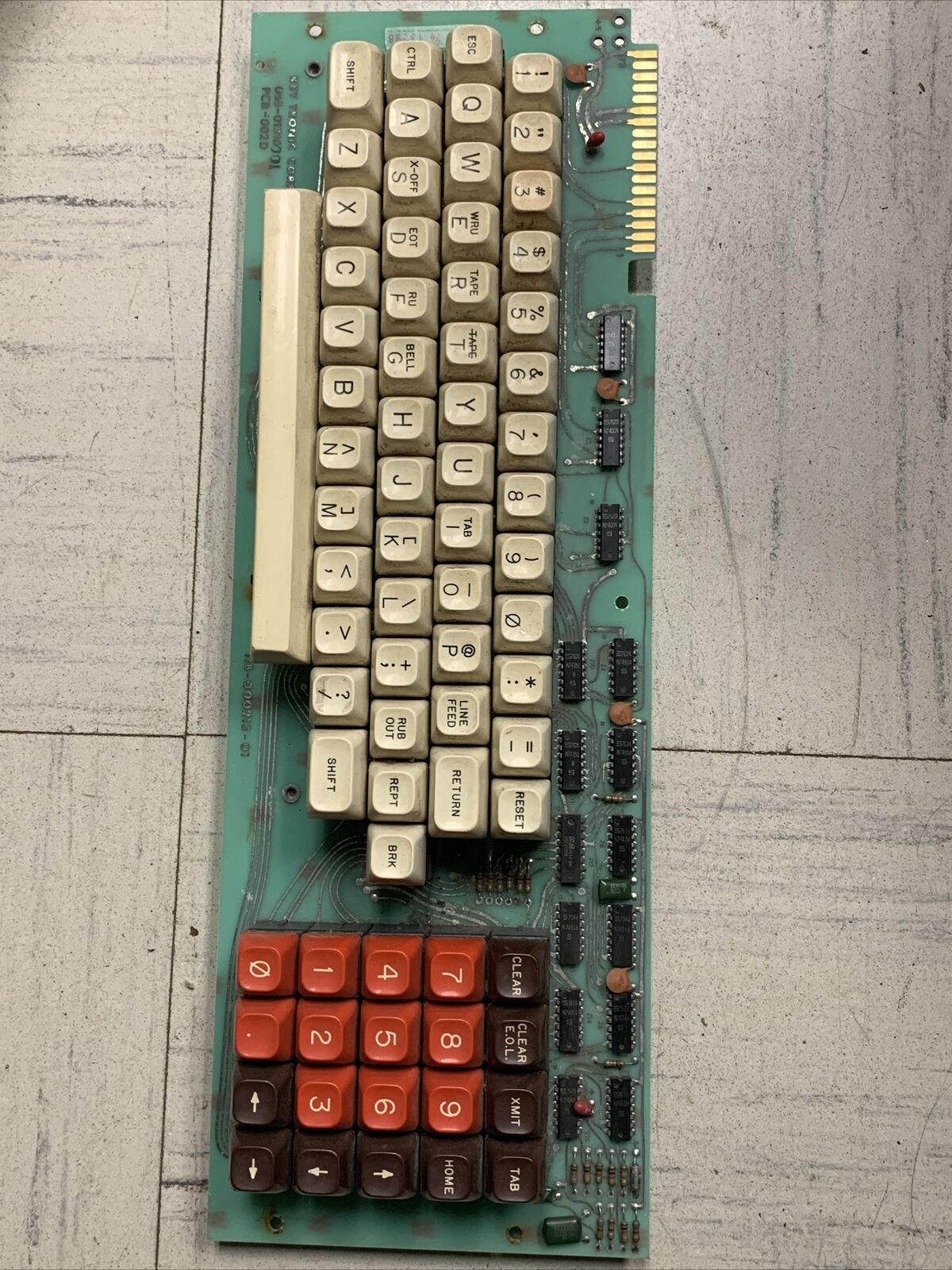vtg key tronic corp 1976 065-01316 keyboard