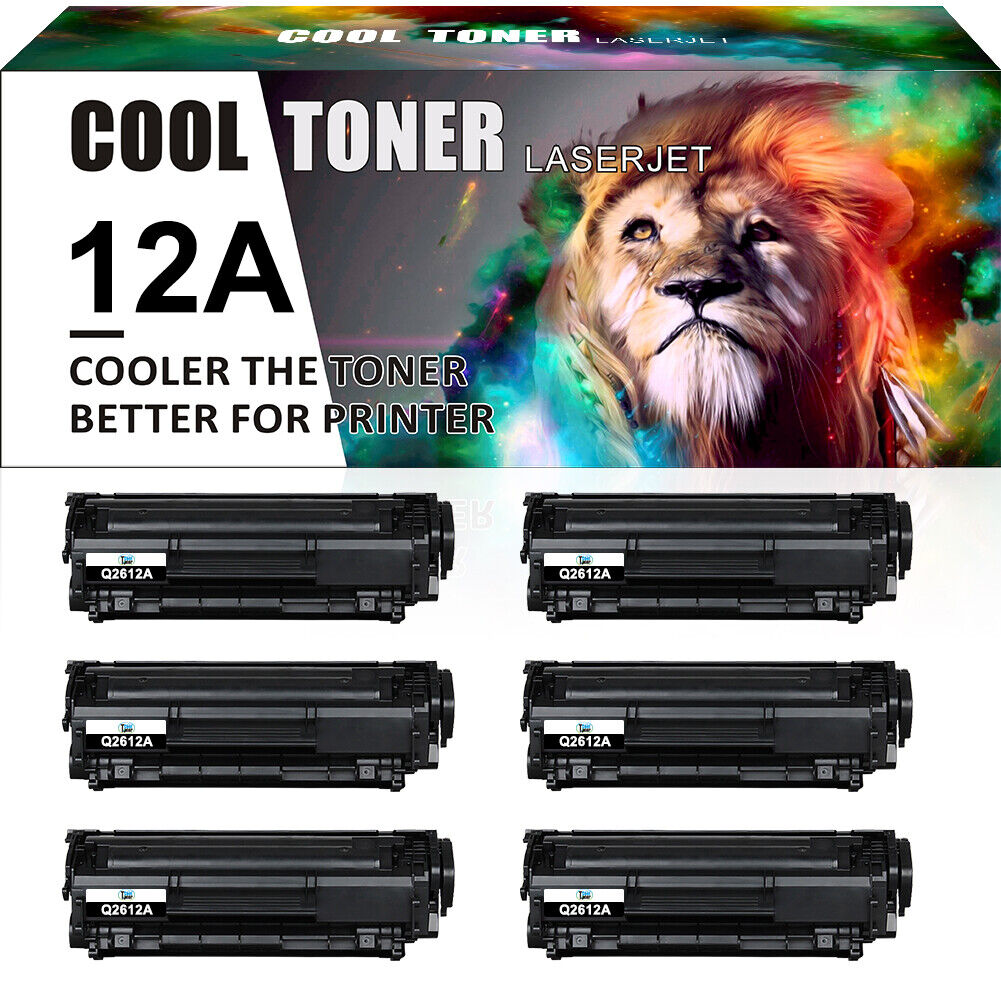1-10 PK Q2612A Toner Lot Compatible For HP 12A LaserJet 1012 1010 1018 1020 3030