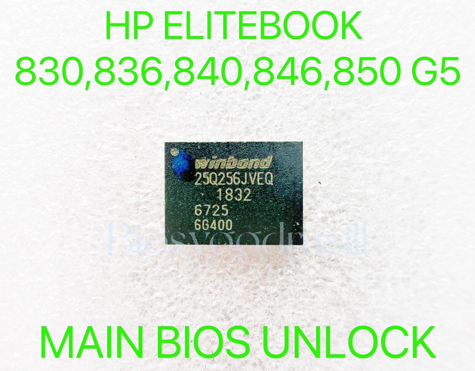 MAIN BIOS PASSWORD UNLOCK CHIP HP ELITEBOOK 830 G5, 836 G5,840 G5,846 G5, 850 G5