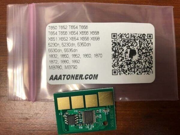 1 (36k) Toner Chip for Lexmark T650 T652 T654 T656 X651 X652 X654 656 658 Refill