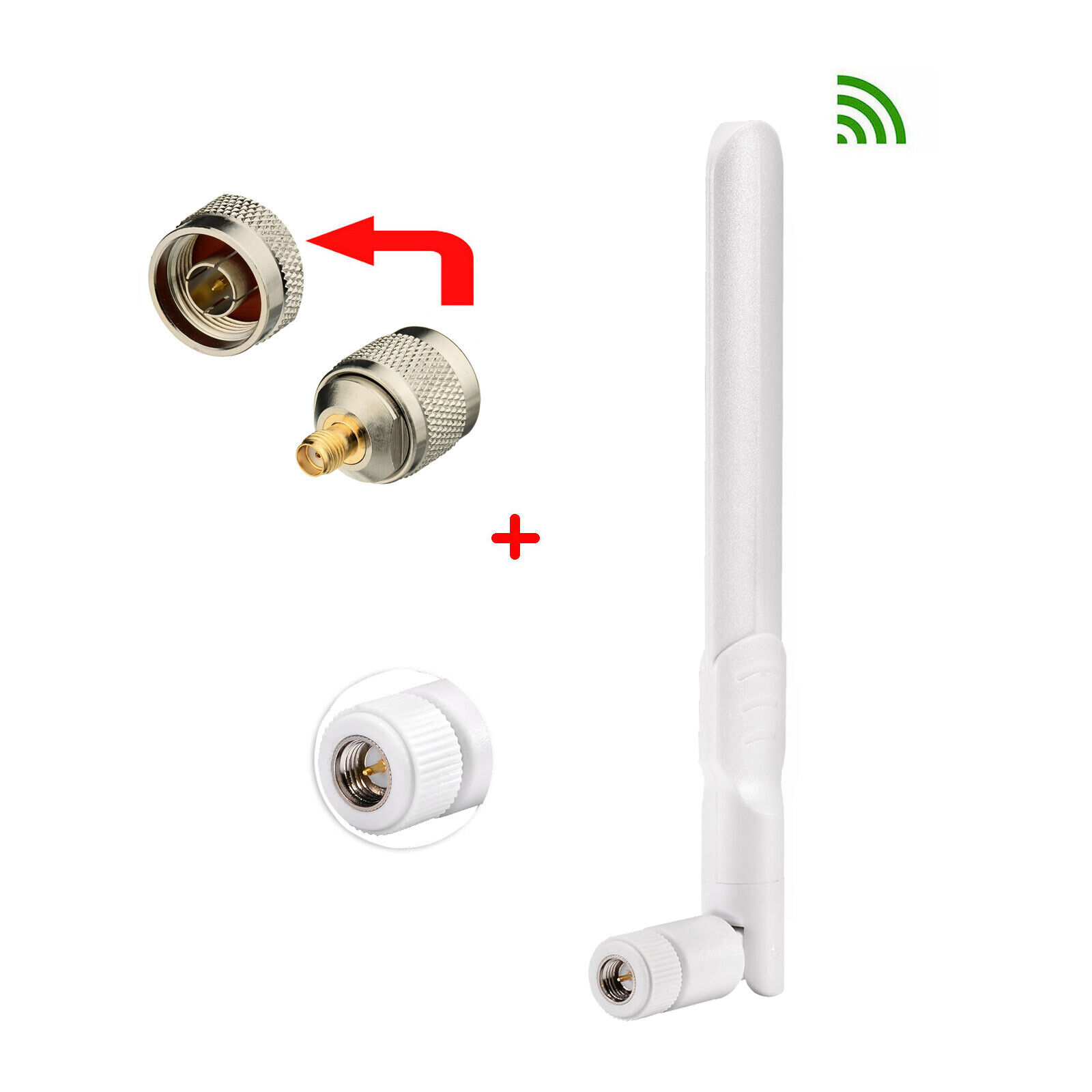 4G LTE 700-2600MHz N Male Indoor Whip Antenna Cell Phone Signal Booster antenna