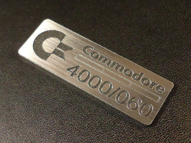 Commodore Amiga 4000 060 Label / Logo / Sticker / Badge 42 x 15 mm [271d]