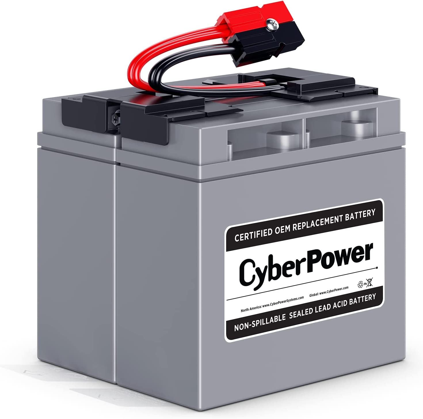 Cyberpower RB12170X2A UPS Battery Cartridge, Maintenance-Free, User Installable,