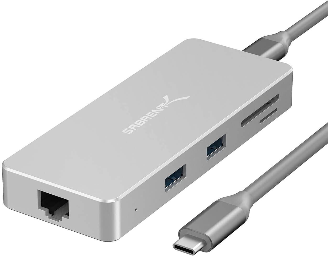 SABRENT 9 in 1 HDMI 2.0 4K 1 Gbps Ethernet USB 3.1 PD USB 2.0 Micro SD USB-C Hub