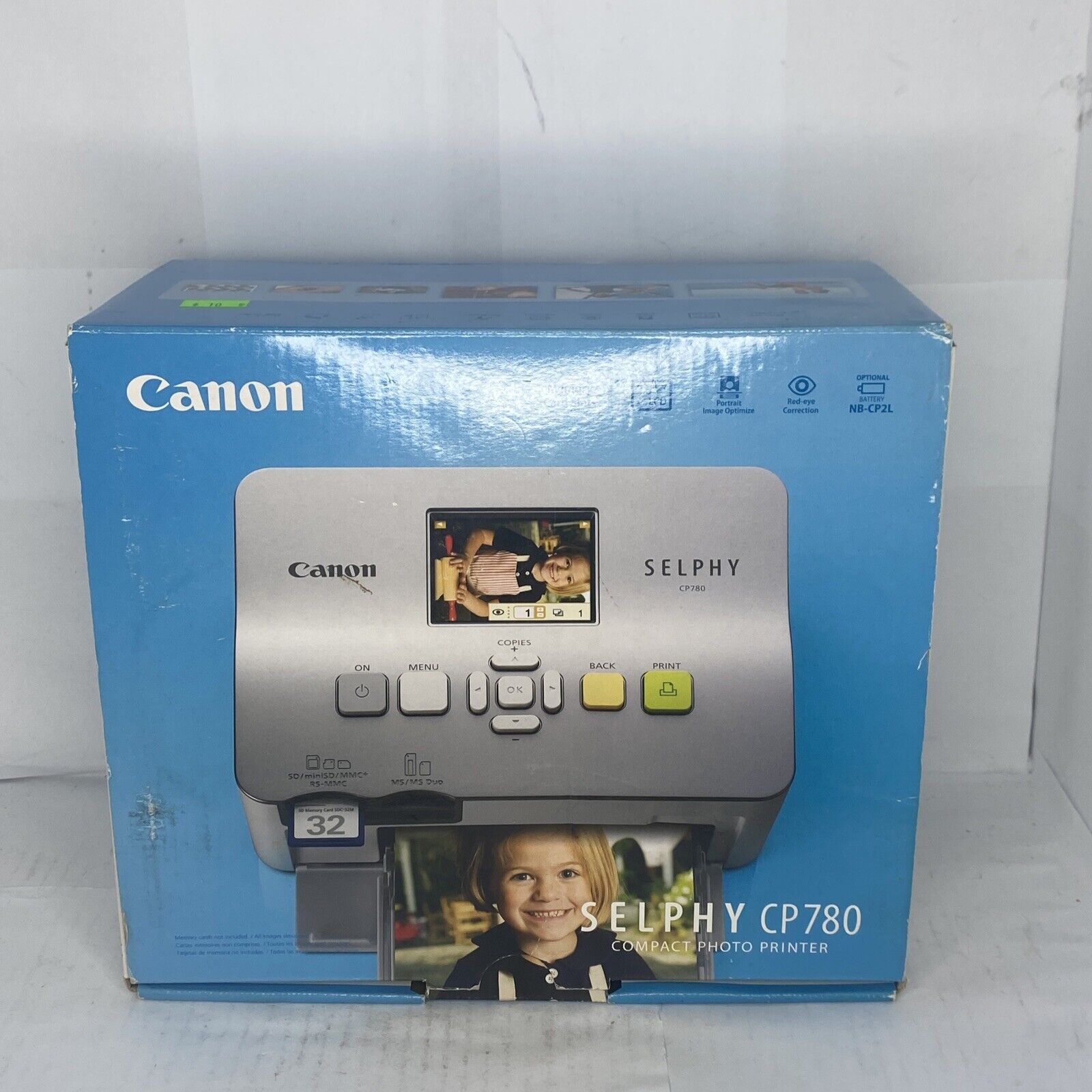 CANON CP780 SELPHY SILVER COMPACT DIGITAL THERMAL PHOTO PRINTER Tested