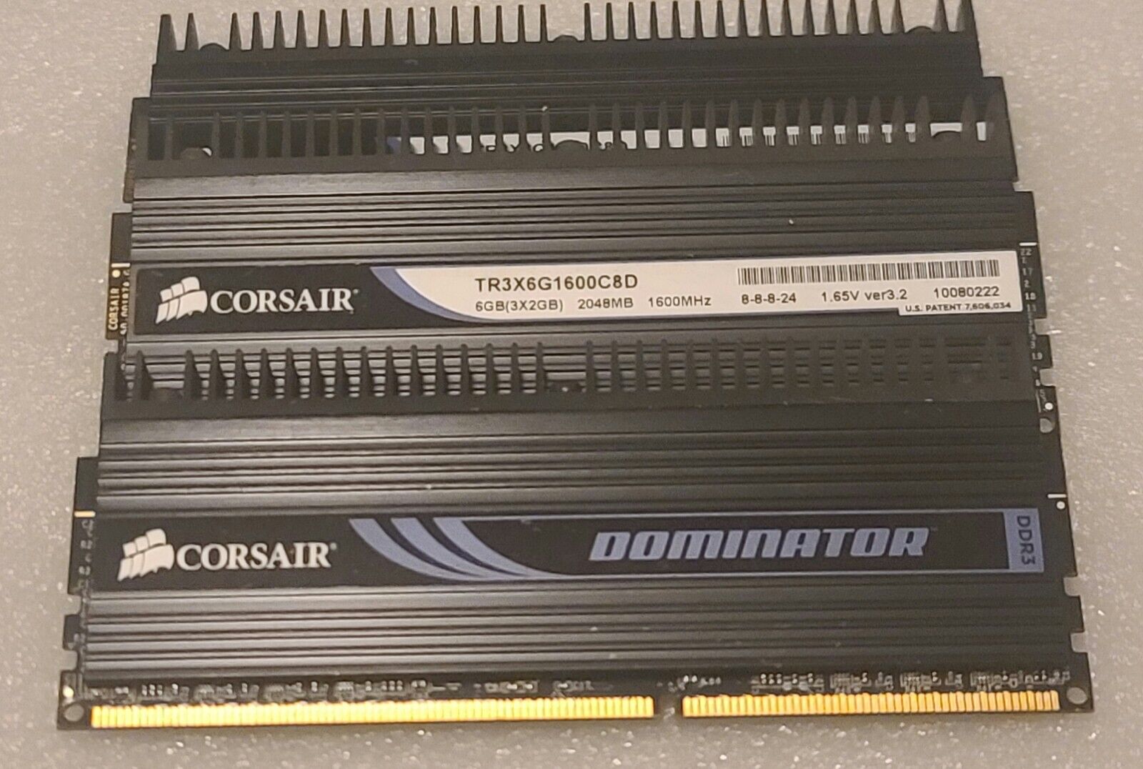 Corsair 6GB DDR3 (3x2gb) 1600MHZ Dominator Tr3x6g1600c8d Desktop Gaming Memory