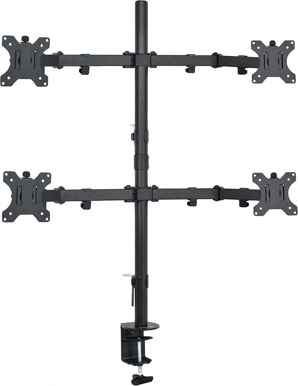 VIVO Quad 13 to 30 inch LCD Monitor Desk Mount, Fully Adjustable Stand Black 