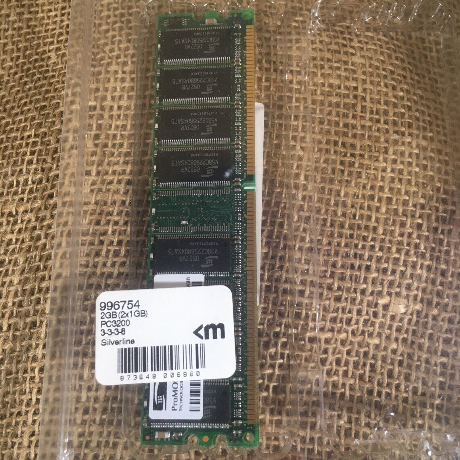 Mushkin Silverline 996754 1Gb DDR PC3200 RAM