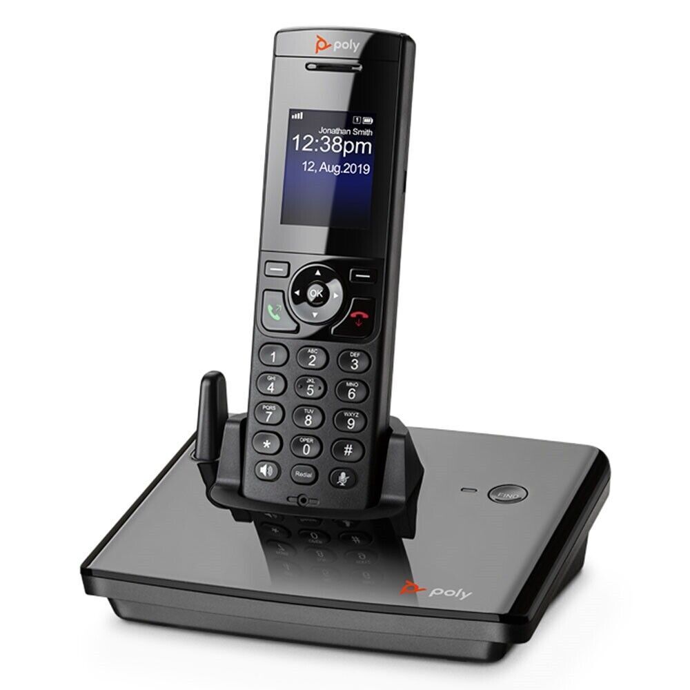Polycom 2200-49230-001 VVX D230 DECT Base Station with Handset New Fast Shipping