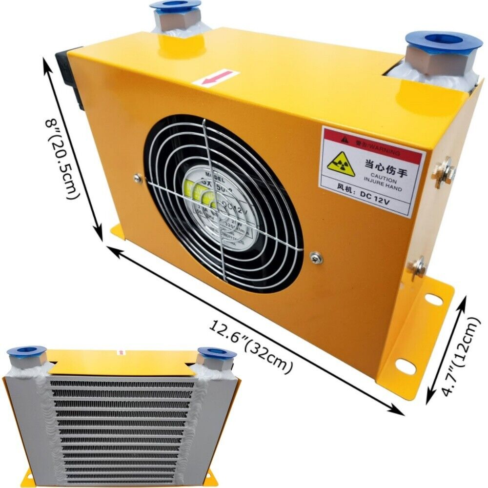 1.8KW Aluminum Hydraulic Radiator Cooler Hydraulic Air Cooler Heat Exchanger