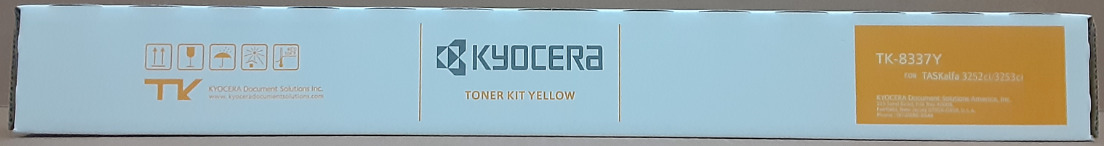 TK-8337Y - Genuine, OEM Kyocera Yellow Toner TASKalfa 3252ci/3253ci, Copystar