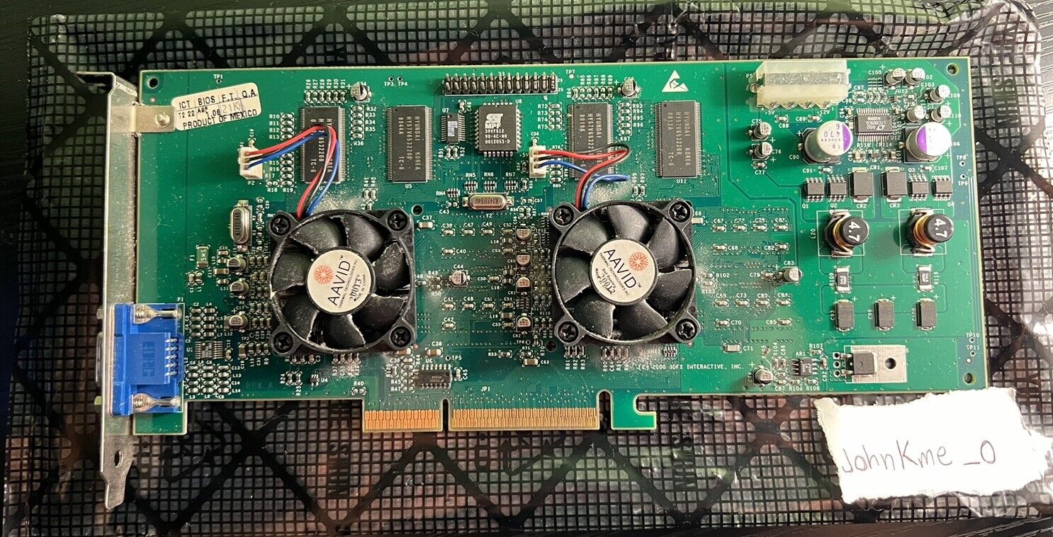 3DFX Voodoo 5 5500 AGP Graphics Card V555464 210-0413-001. NOT TESTED READ DISC