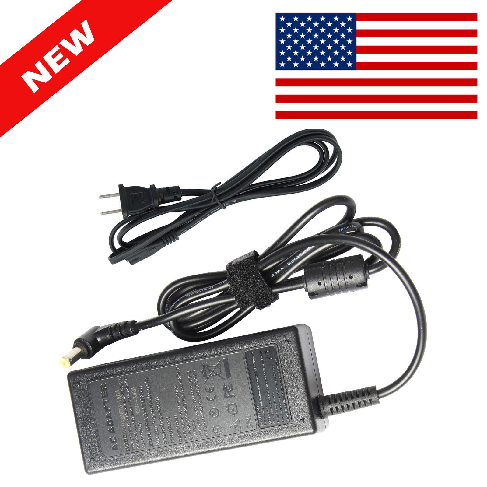 New AC Adapter Charger For Acer A13-040N3A Chicony A065R035L Power Supply Cord