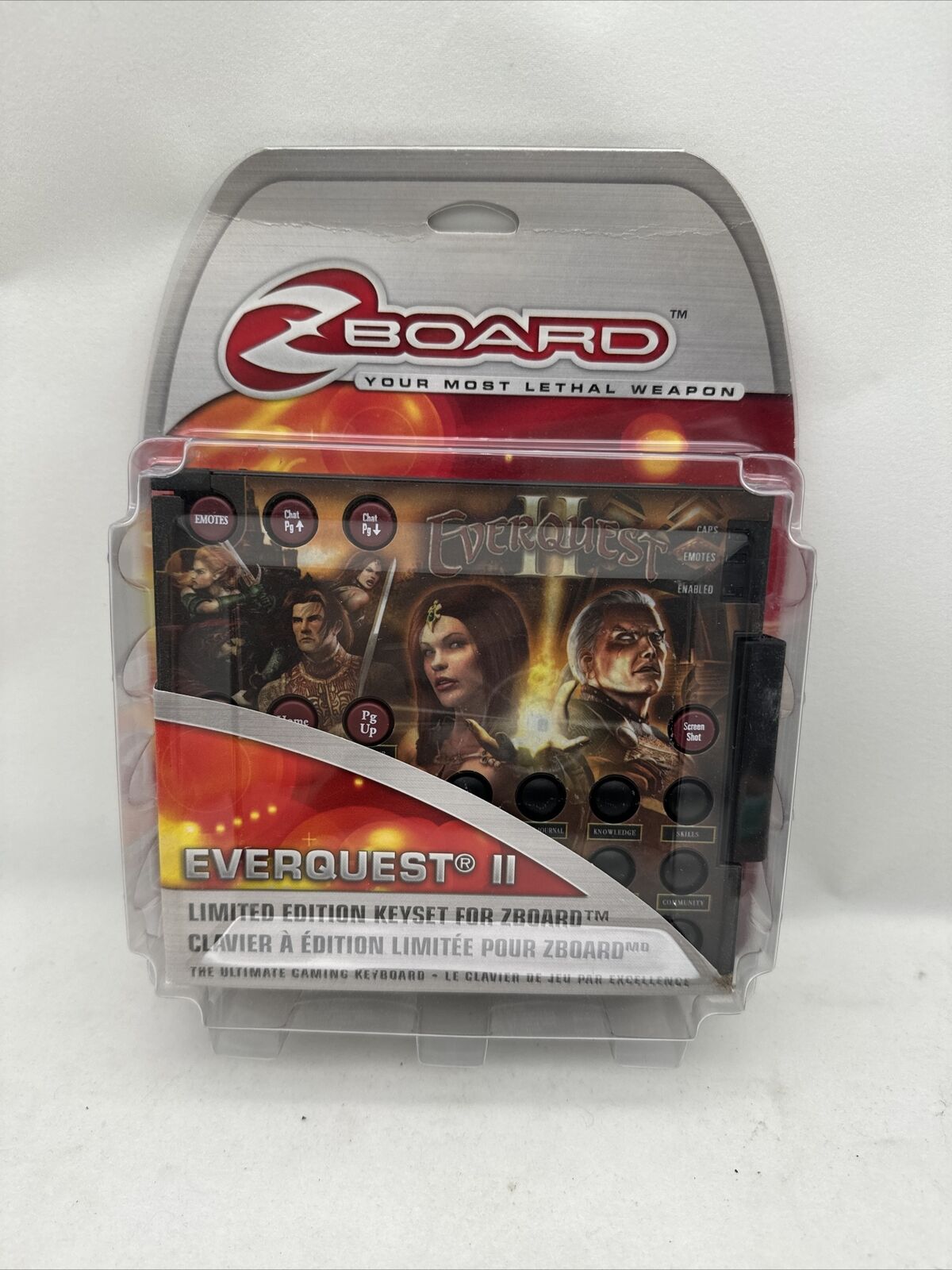 Everquest II Zboard Limited Edition Gaming Keyboard Keyset NEW