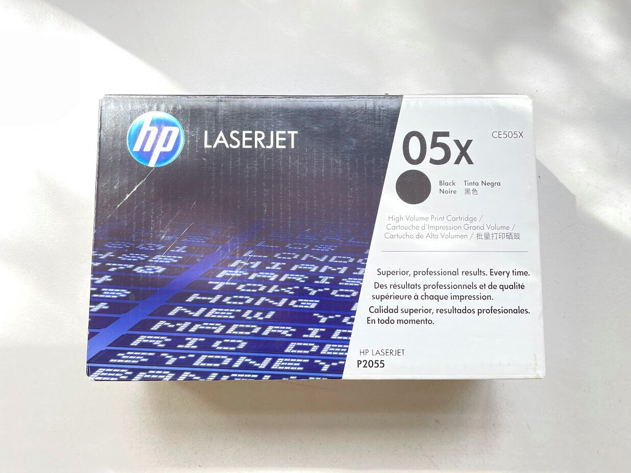 Genuine HP 05X Black High Volume Print Cartridge CE505X LaserJet P2055