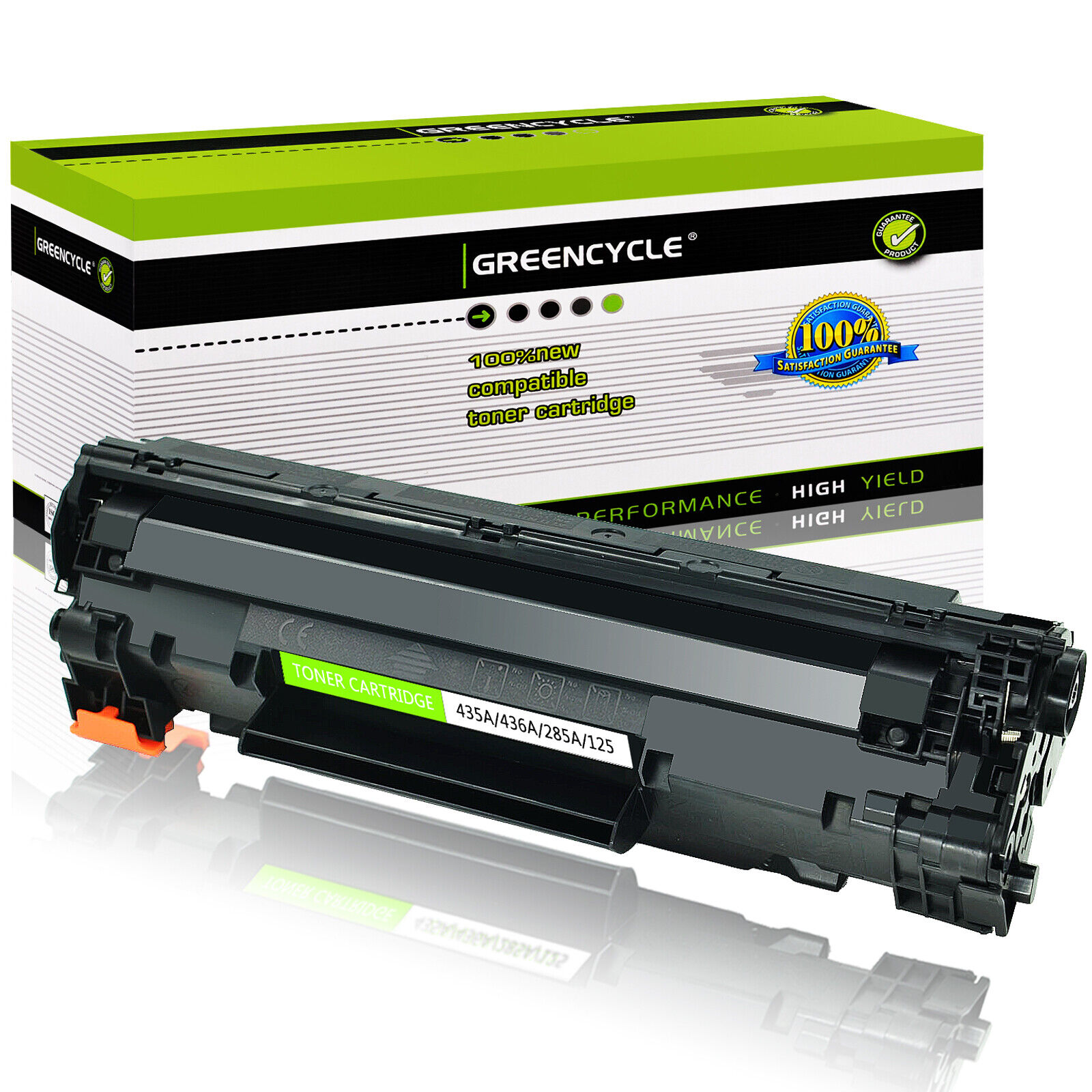 1-4PK CB435A 35A Laser Toner Cartridge For HP LaserJet P1005 P1006 P1008 P1009