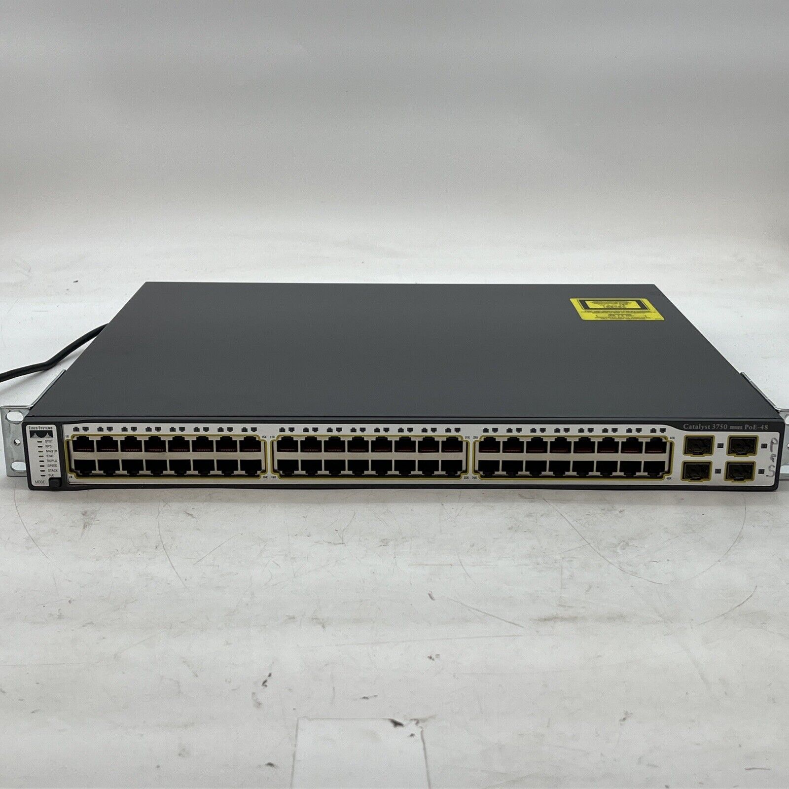 Cisco 3750 WS-C3750-48PS-S 48-Port PoE 4*SFP Managed Ethernet Network Switch