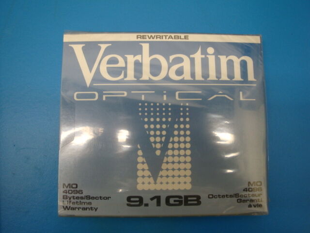 Verbatim  94123 Rewritable 9.1GB NEW Factory Sealed Optical Disk - 