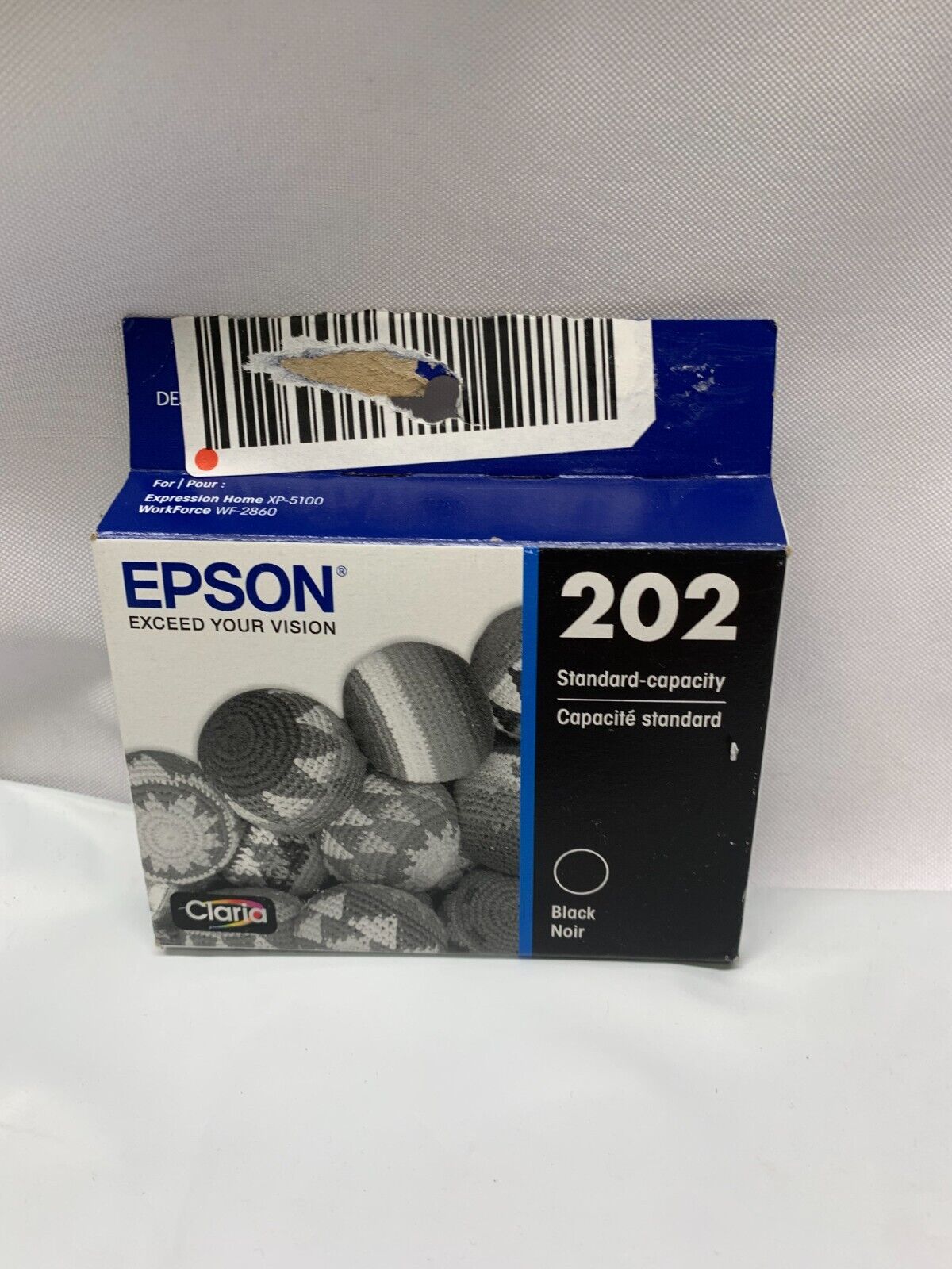 Epson 202 (T202120-RF) Black Ink Cartridge- Exp 05/2026 *New