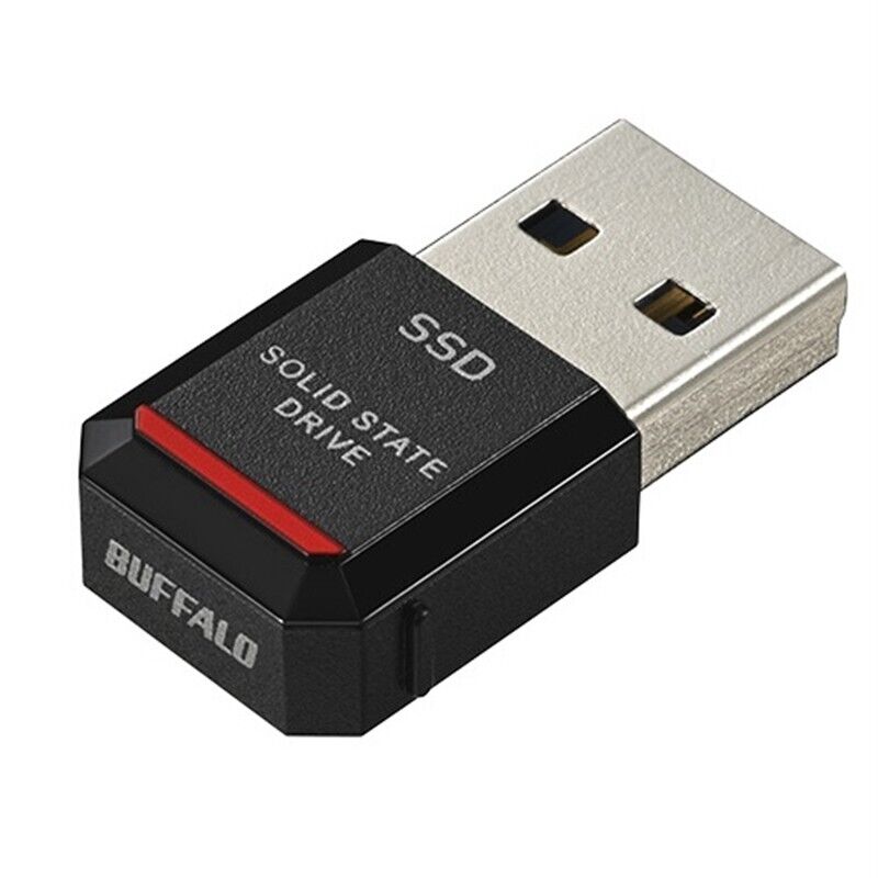 BUFFALO Ultra Compact Portable SSD 500GB - USB3.2 Gen2 SSD-PST500U3BA/D