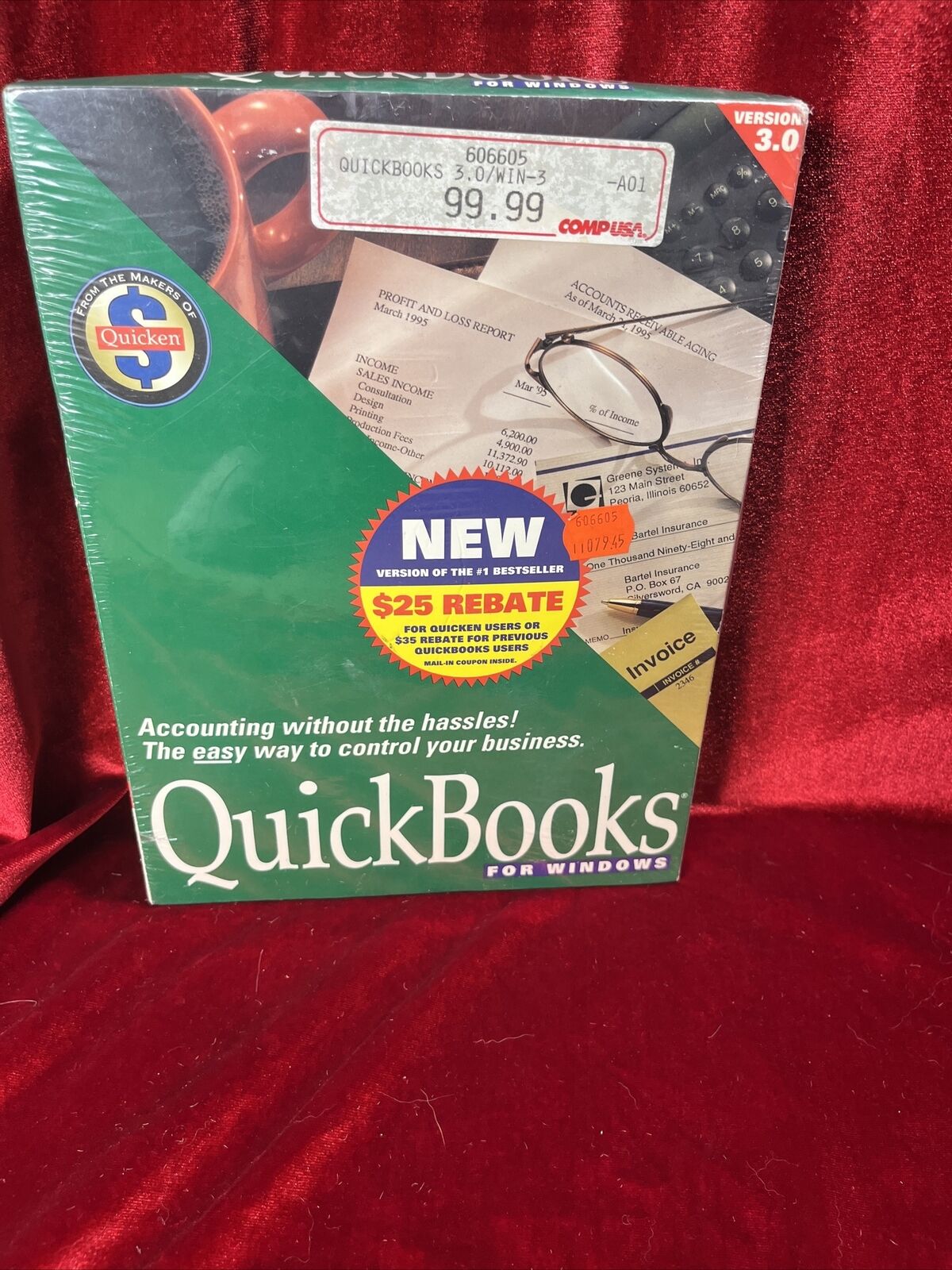QuickBooks Vintage Microsoft Windows  Version 3.1 Trial Version BRAND NEW