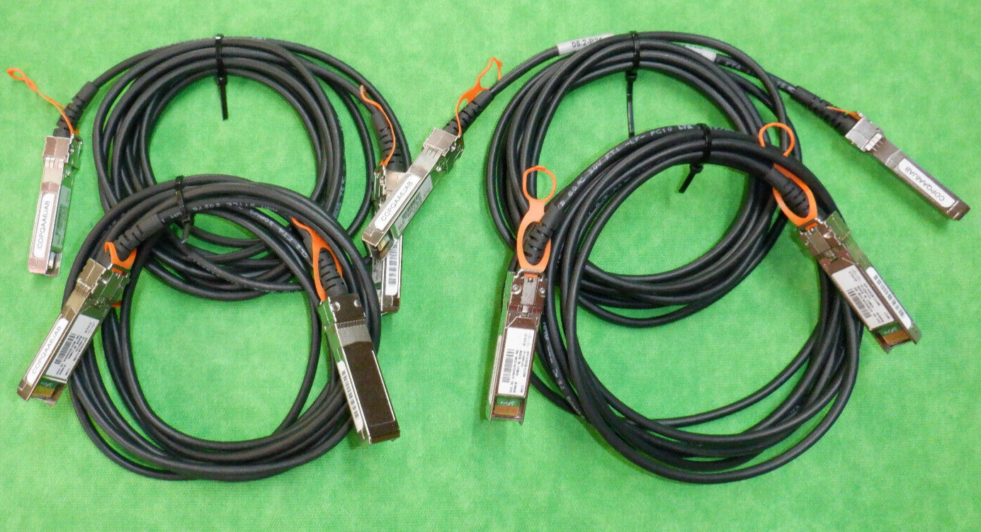 Cisco SFP-H10GB-CU3M 10GBASE-CU SFP+ Cable 3 Meter 37-0961-03   LOT OF 4    @24