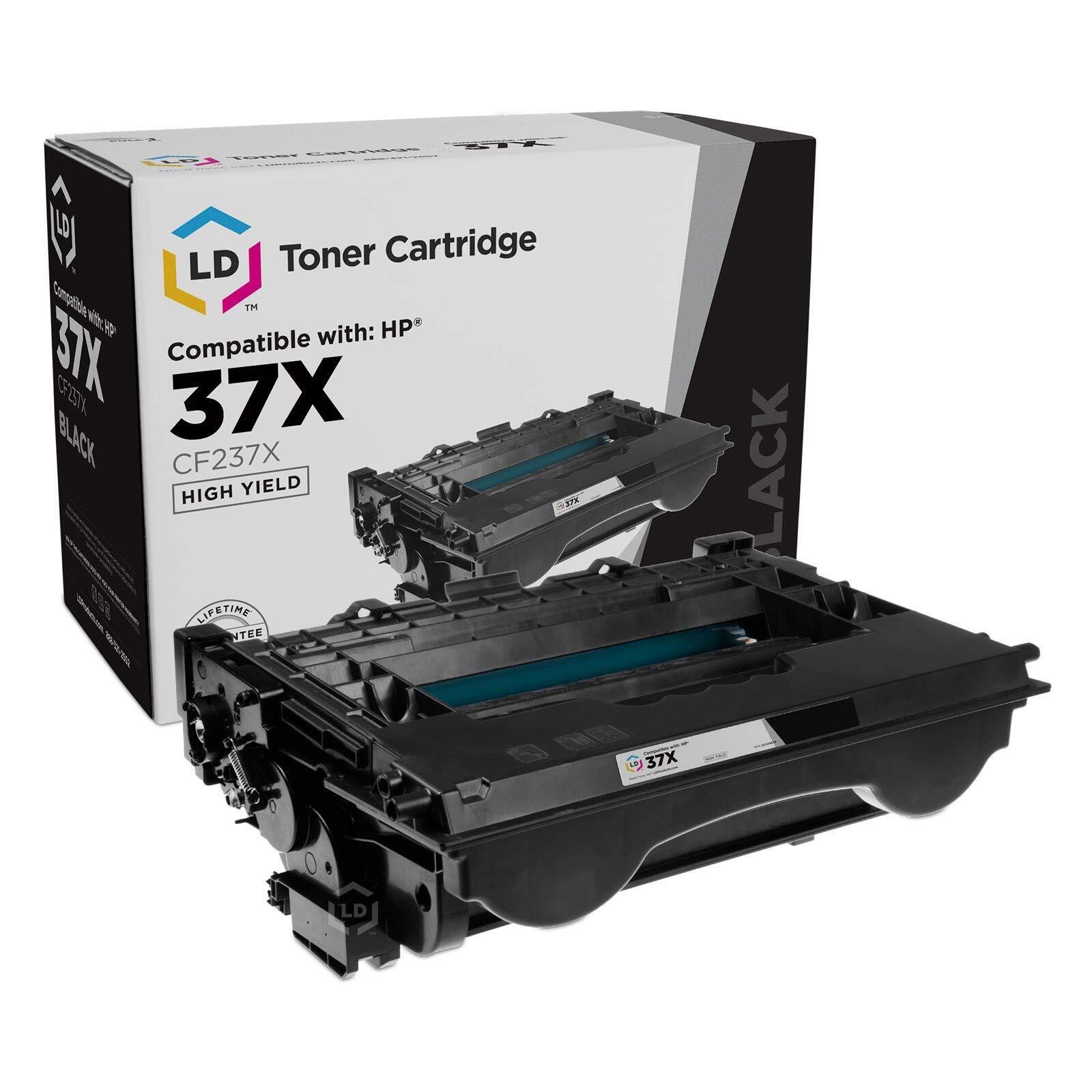LD Compatible HP 37X CF237X High Yield Black Toner Fits for LaserJet Enterprise