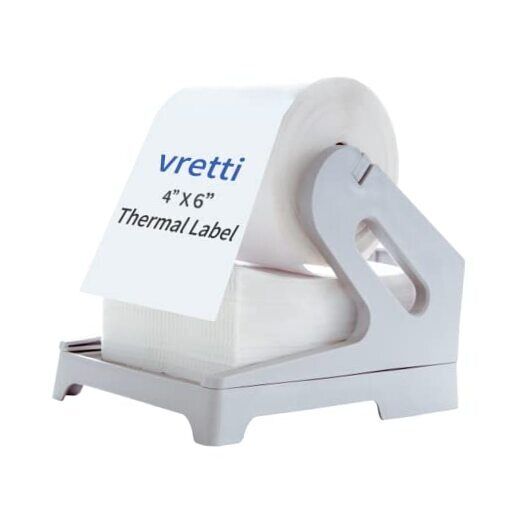 vretti Label Holder for Rolls and Fan-fold Labels, Thermal Shipping Label White